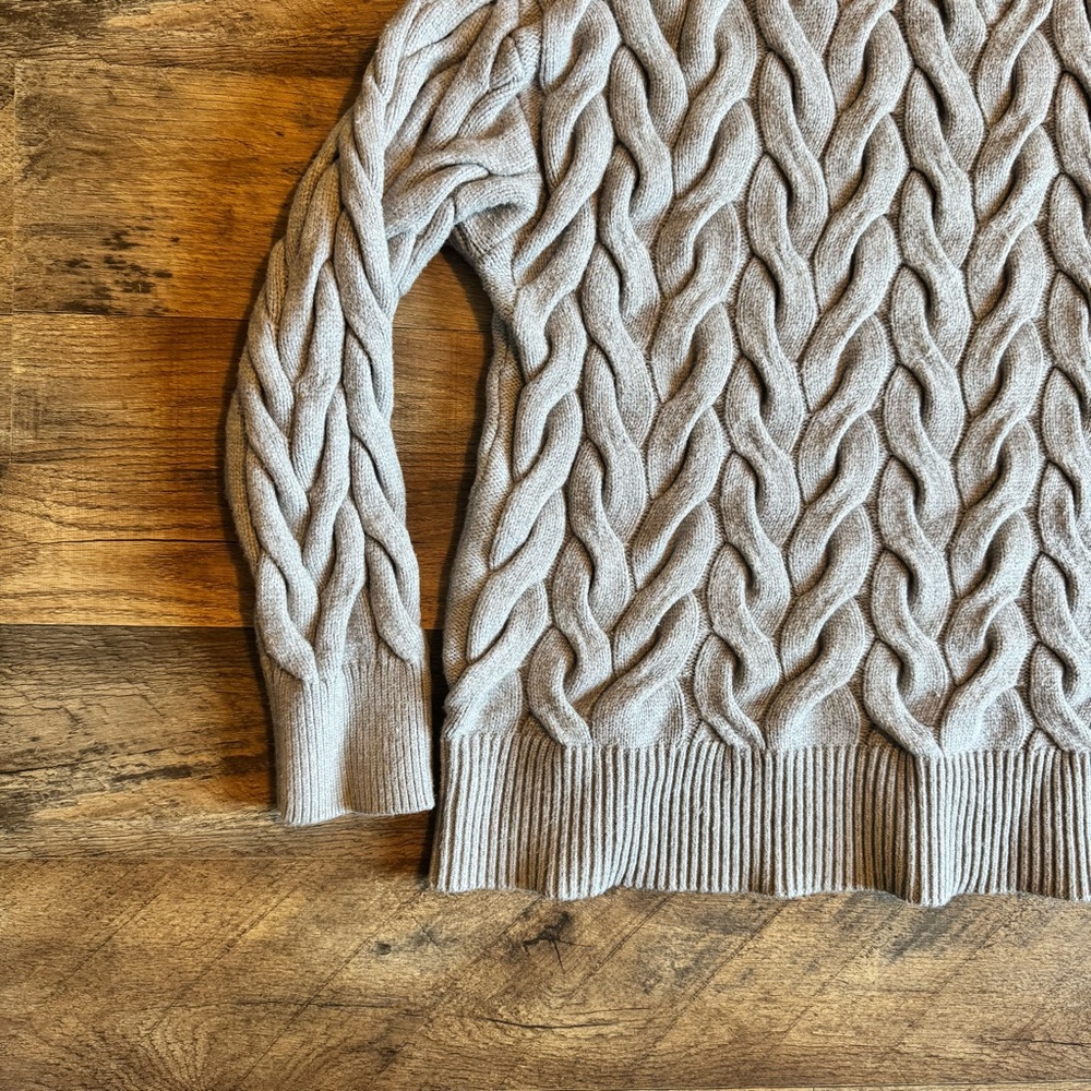 Philosophy Snow Globe | Cable Knit Sweater | Cottagecore Academia Normcore | - Picture 7 of 14